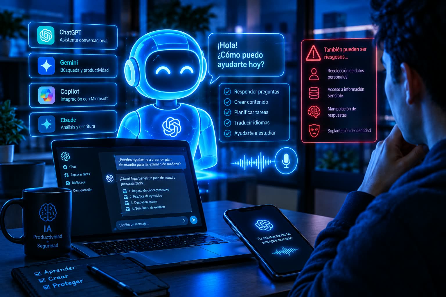 La IA ya trabaja por nosotros: 5 reglas para usar agentes inteligentes sin abrir la puerta a nuevos riesgos